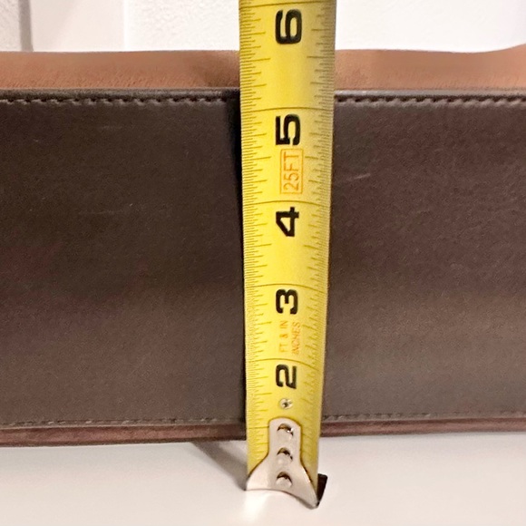 VTG Diane Von Furstenburg Faux Suede Leather Purse Handbag Tote Weekend Luggage - Picture 14 of 16